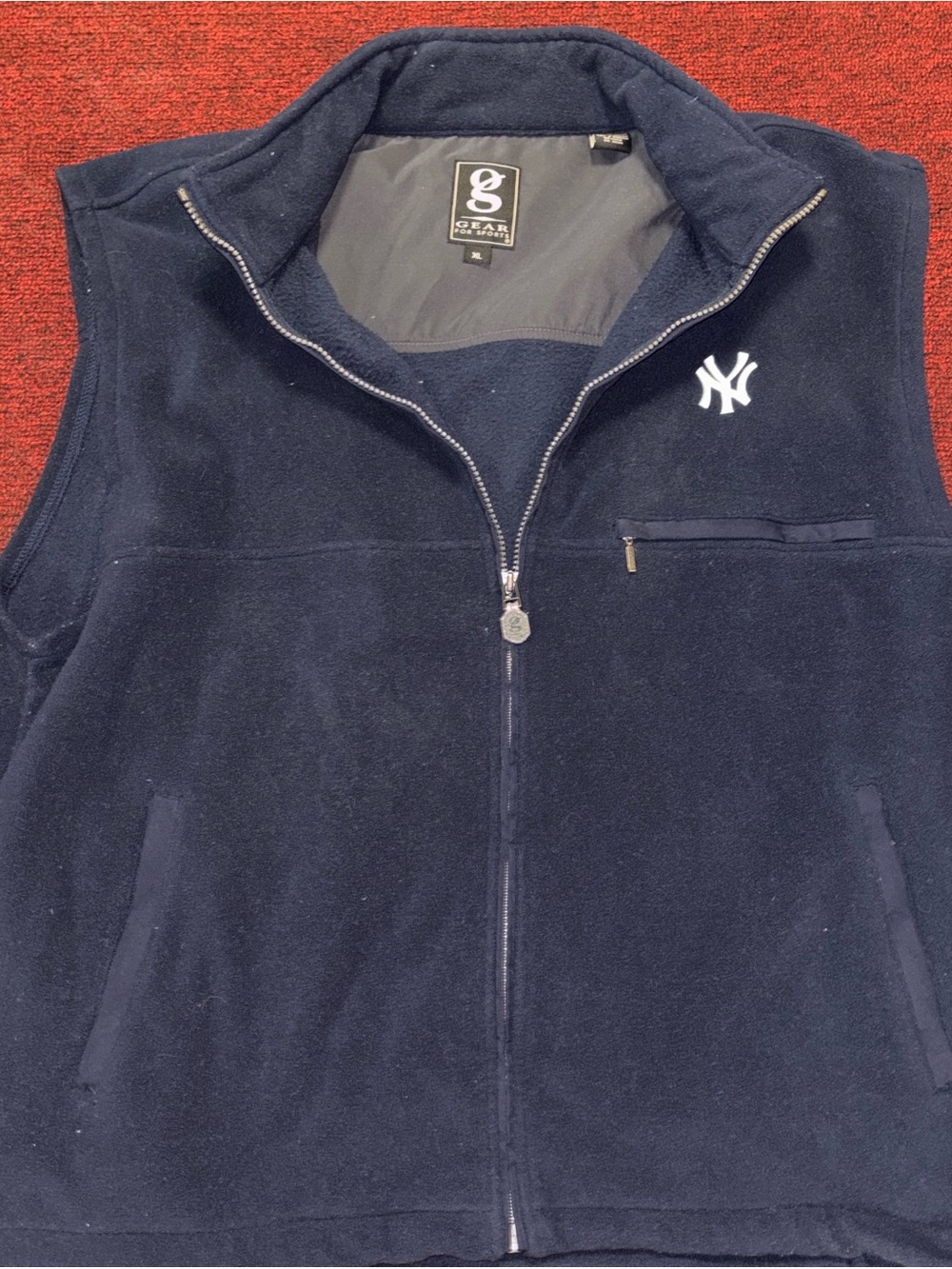 NY Yankees Vintage Fleece Vest